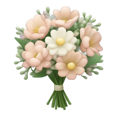 A bouquet in delicate shades sticker