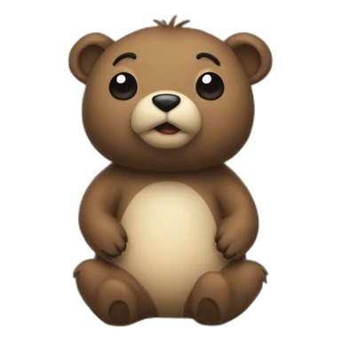 Un ours sur une fourmis sticker