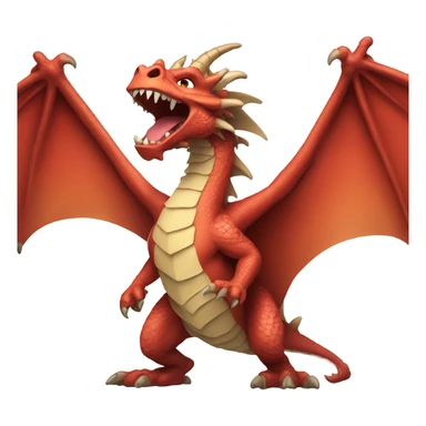 Dragon roaring at the top of his lungs  sticker