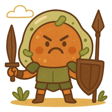 Angry armored cells sticker