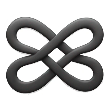 Infinity symbol with heart sticker