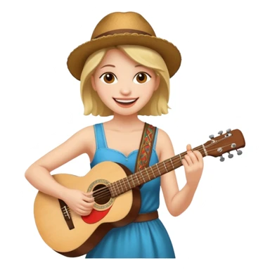 Street Music Performer woman  sticker