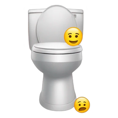 Macron aux toilettes sticker