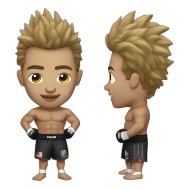 Ronaldo as a mma fighter sticker