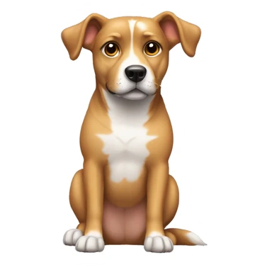 Dog sitting gay sticker