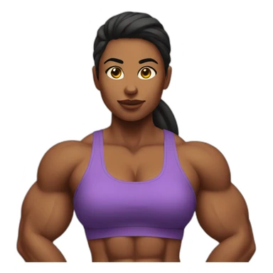 muscle girl sticker