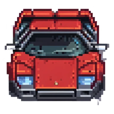 красная Lamborghini Countach, no background sticker