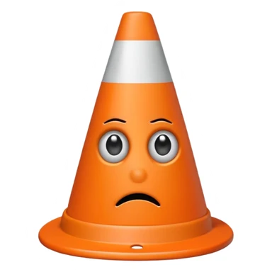 Emo Traffic Cone sticker