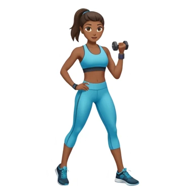 fitness woman sticker