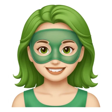 an emoji of a girl doing skincare sticker