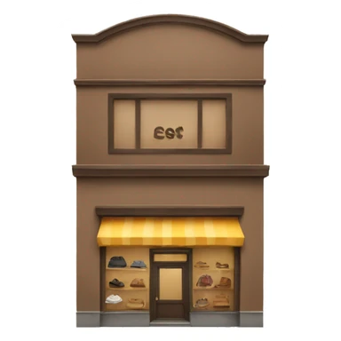 brown clothing store sticker