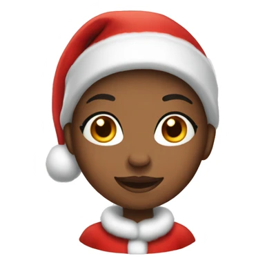 Santa Claus girl sticker