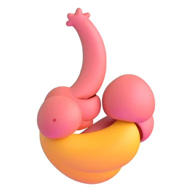 stomach, simple and smooth sticker
