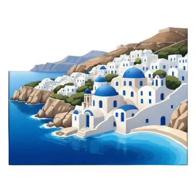 cyclades islands of greece sticker