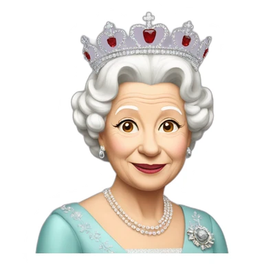 Queen elizabeth sticker