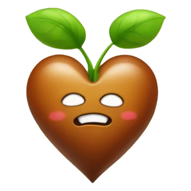 heart shape seed with Sprout sticker