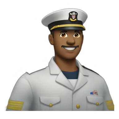 navy man and 2 fires sticker
