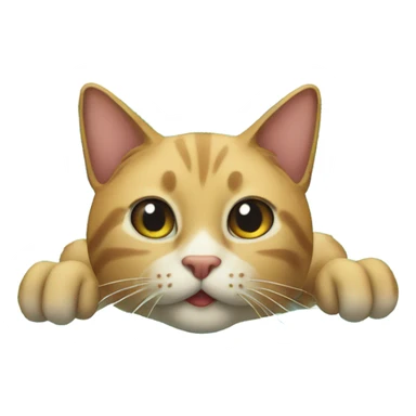 Cat in the pool sticker