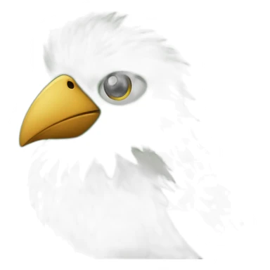 furry bird green sticker