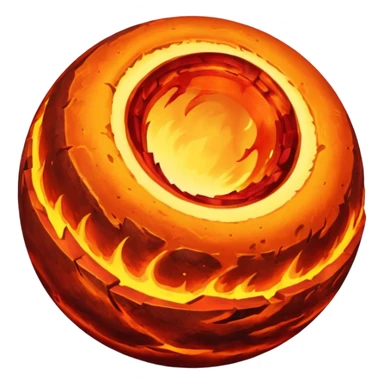 A planet's core and mantle sticker