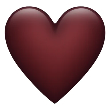 dark red heart emoji  sticker