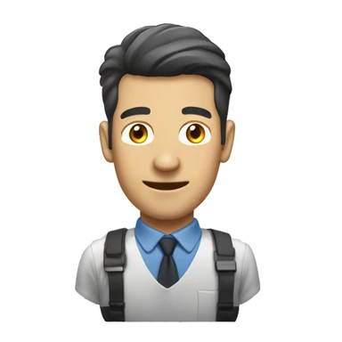 técnico de radio riendo sticker