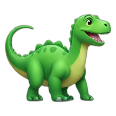Green Dino  sticker