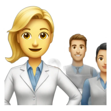 Formatrice professionnelle devant ses stagiaires sticker