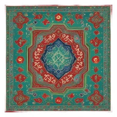 Un tapis de prière musulman  sticker