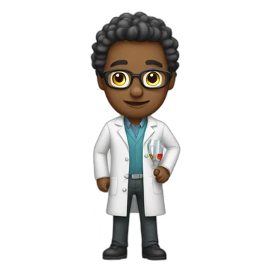 Strong scientist sticker