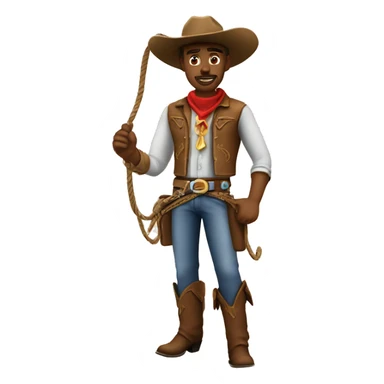 Cowboy with lasso ￼ sticker