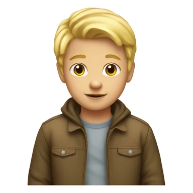 Blonde kid sticker