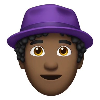 William afton black hair purple hat sticker