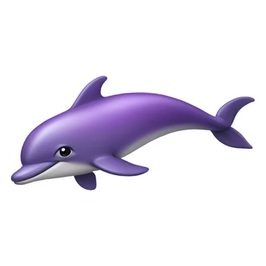 Purple dolphin  sticker