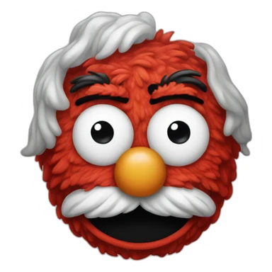 Extremely aged elmo sticker