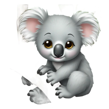 Baby girl koala  sticker