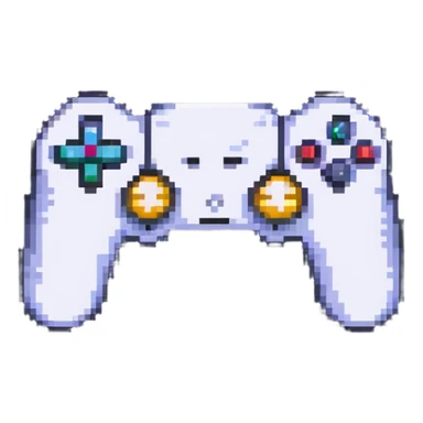 gaming emoji holding a gamepad sticker