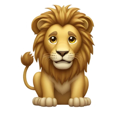 lion with youtube icon sticker