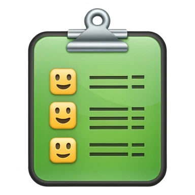 emoji of a checklist sticker