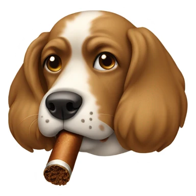 Dog cigar sticker