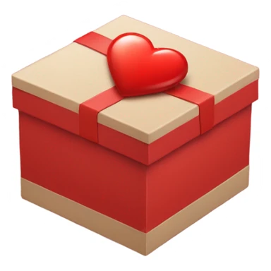 smart box on a big red heart sticker