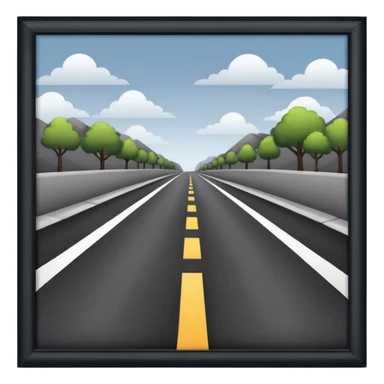 CARRETERA de lado sticker