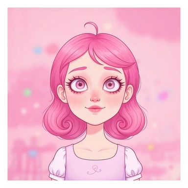 pastel horror profile picture, cute, expressive, minimal, variation 4 sticker