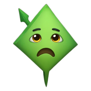 sad arrow sticker