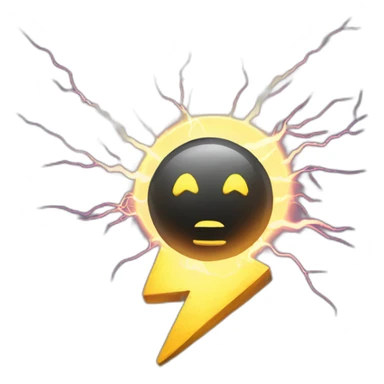 radioactive lightning sticker