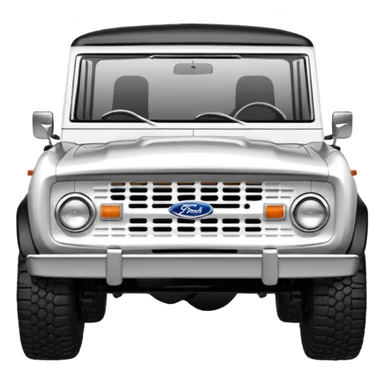 1967 Black and White Ford Bronco sticker
