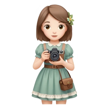 aestetic camera cottage core cute light sticker