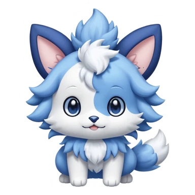 Furfrou-Espurr-Meowstic-fusion sticker