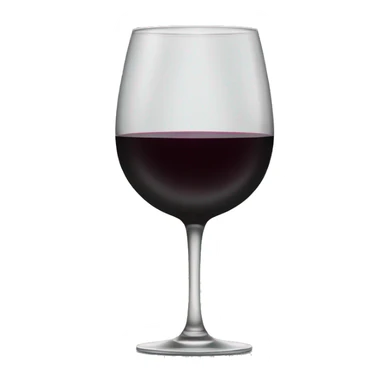 black wine glass sticker
