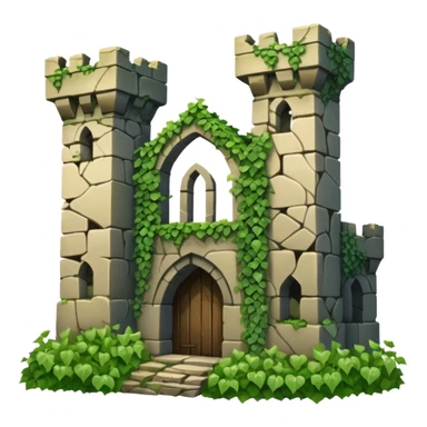 ruined castle sticker
